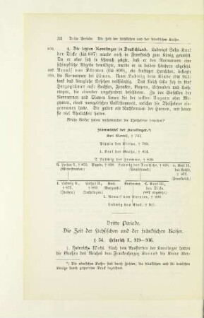 Dritte Periode. Die Zeit der sächsischen und der fränkischen Kaiser
