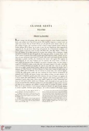Classe sesta: Teatri