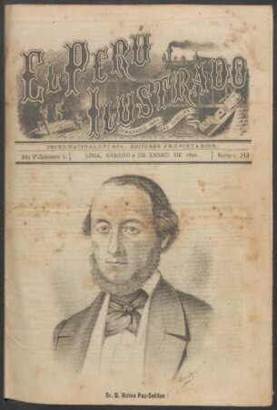 [Retrato de] Dr. D. Mateo Paz-Soldán