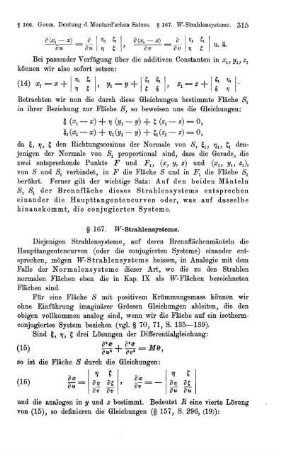 § 167. W-Strahlensysteme.