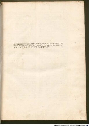 Quaestiones morales : [1]. De fortitudine