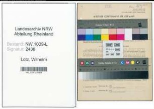Entnazifizierung Wilhelm Lotz , geb. 00.00.0000 (Ingenieur)