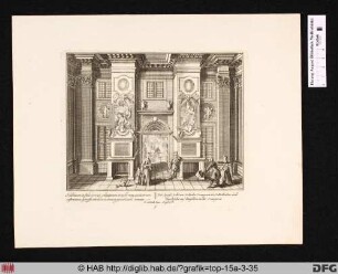 [Speisesahl am Ende der Orangerie des Schlosses Salzdahlum].