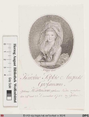 Bildnis Caroline Sophie Auguste Grossmann, verw. Flittner, geb. Hartmann