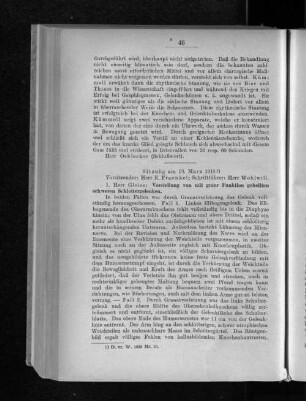 Sitzung am 19. März 1918.
