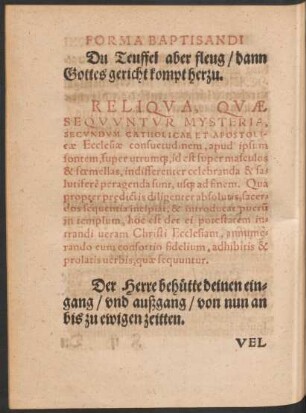 Reliqua, Quae Sequuntur Mysteria, Secundum Catholicae Et Apostolicae Ecclesiae consuetudinem ...