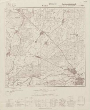 3538 Genthin, Topographische Karte 1:25000 (4cm - Karte)