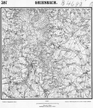 597 Griesbach [Topographische Karte von Bayern 1:25.000 (Positionsblätter)]