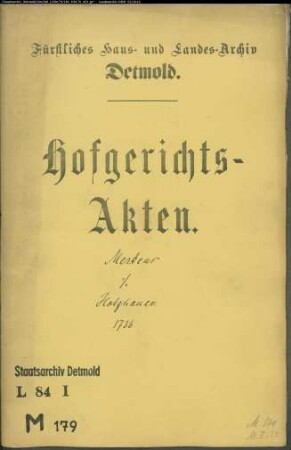 Mertens zu Heidenoldendorf gegen Holzhauer zu Heidenoldendorf - Schuldforderung