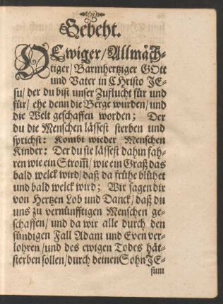 Gebeht.