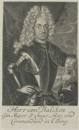 Bildnis des Joachim Christian von Balcken