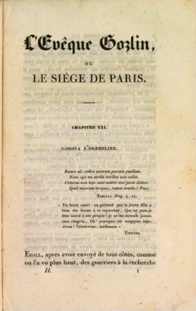 Le Siège de Paris par les Normands : chronique du neuvième siècle, 2