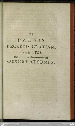 De Paleis Decreto Gratiani Insertis