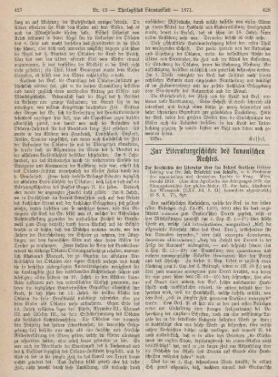 428-436 Zur Literaturgeschichte des kanonischen Rechtes