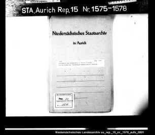 Die Kaution des Buchdruckers D. Soltau in Norden zur Herausgabe der "Norderneyer Badezeitung mit Anzeiger"