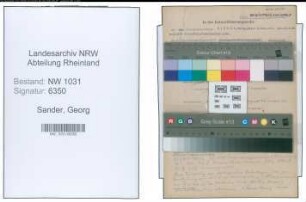 Entnazifizierung Georg Sander , geb. 13.04.1888 (Polizist)