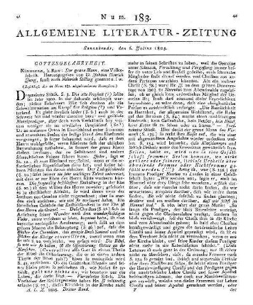 Der graue Mann, eine Volksschrift etc. (Beschluß der in Num. 182. abgebrochenen Recension.)