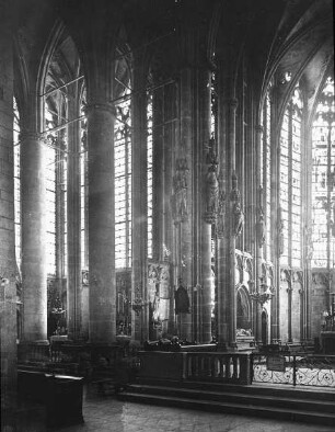 Carcassonne, Basilika St. Nazaire, Inneres, Chor und nördl. Querschiff