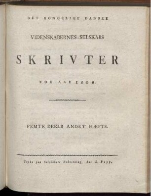 Femte Deels Andet Hæfte.