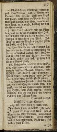 Abschied eines Kindes