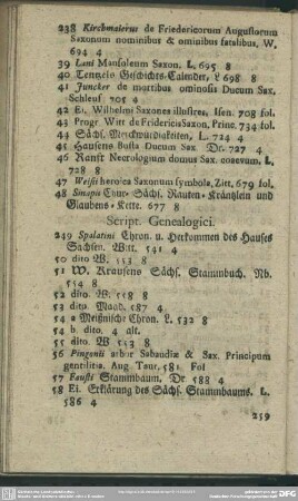 Script. Genealogici