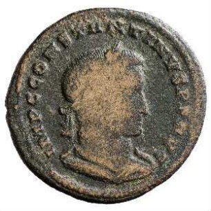 Münze, Follis, Aes 1, Herbst 307 n. Chr.