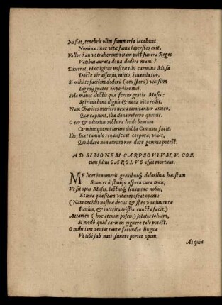 Ad Simonem Carpsovium ...