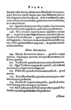 Motus Adventitus.