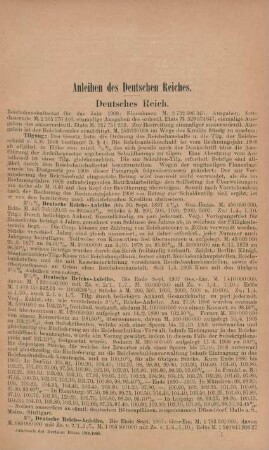 Anleihen des Deutschen Reiches