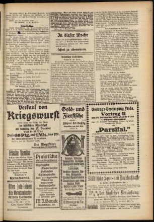 Zweite Ausgabe vom Freitag, den 22. Dezember 1916.
