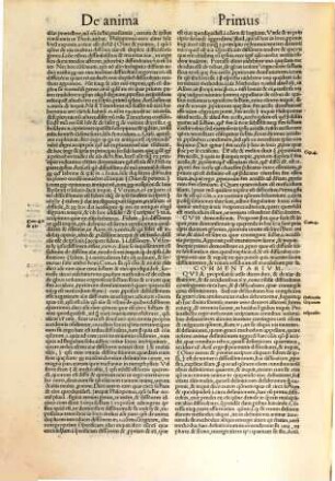 Expositio in tres libros Aristotelis de Anima