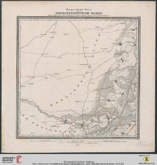 Blatt 15: Topographische Karte über das Grossherzogthum Baden: nach der allgemeinen Landesvermessung des Großherzoglichen militairisch topographischen Bureaus: Moersch