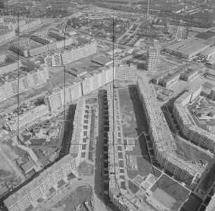 Neubaugebiet in Dresden-Prohlis : Blickrichtung Norden