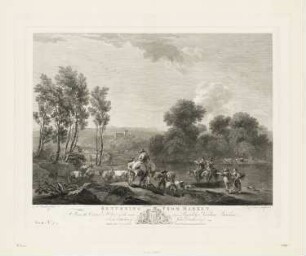 Returning from market, Blatt 7 der Folge "The Most Capital Paintings in England (Sculptura Britannica)"