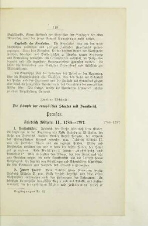 Zweiter Abschnitt. Die Kämpfe der europäischen Staaten mit Frankreich