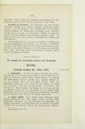 Zweiter Abschnitt. Die Kämpfe der europäischen Staaten mit Frankreich