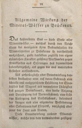 Allgemeine Wirkung der Mineral-Wässer zu Brückenau.