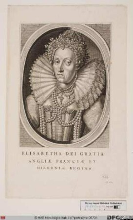 Bildnis Elisabeth (Elizabeth) I., Königin von England (reg. 1558-1603)