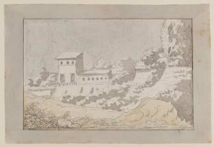 Italienische Landschaft (Gegend bei Rovereto)