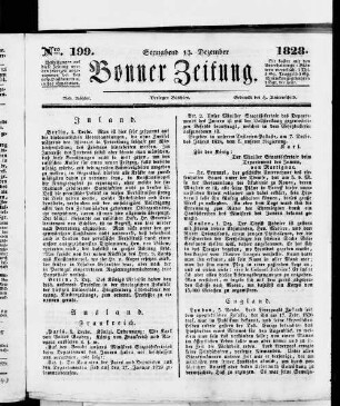 Bonner Zeitung. 1824-1830
