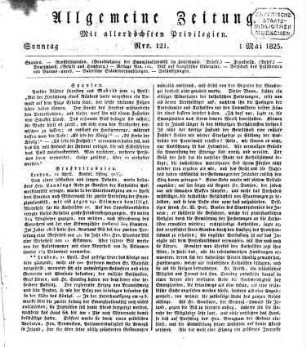Allgemeine Zeitung. 1825, 5 - 8
