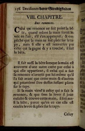 VIII. Chapitre. / Das 8. Capitel. - XIV. Chapitre. / Das 14. Capitel.
