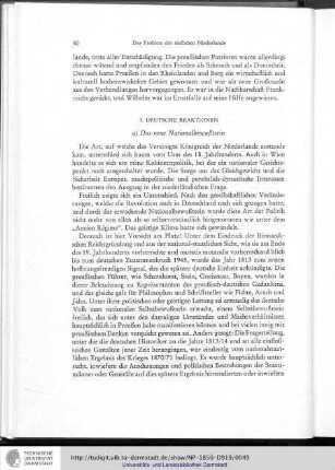 3. Deutsche Reaktion