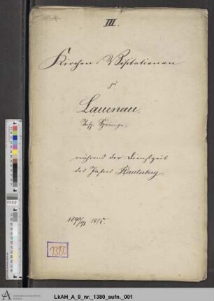 Lauenau: Visitationsakten