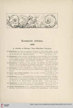 Keramische Arbeiten