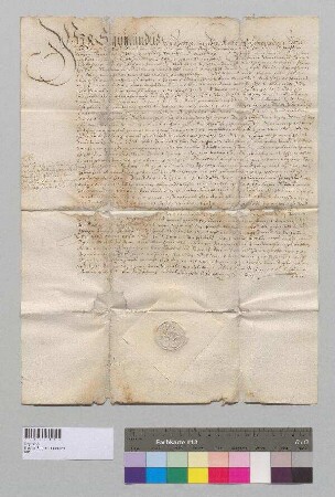 Abt Sigismund von Kloster Seeon verleiht nach dem Tod von Hans Autschachner von Autschachen im Gericht Kling dessen zum Pfarrhof Obing zinsbares Autschacher Gütl zu Freistift an Georg Mairhofer. S: Abt Sigismund v. Kloster Seeon
