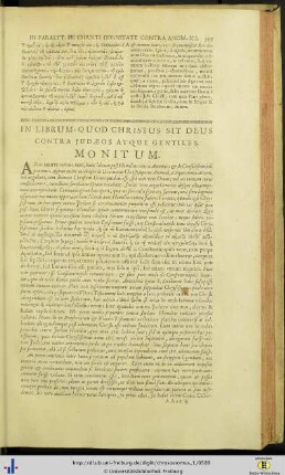 Adversus Judaeos I - VIII.