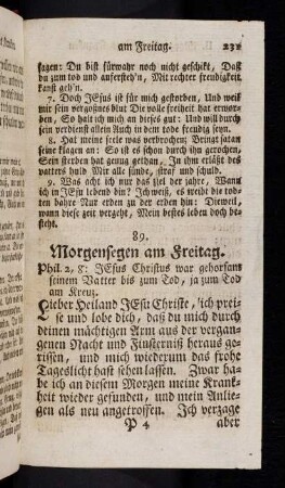 231-237, Am Freitag