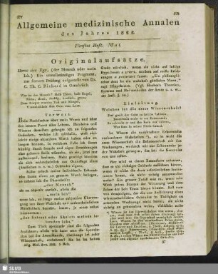 Fünftes Heft. Mai