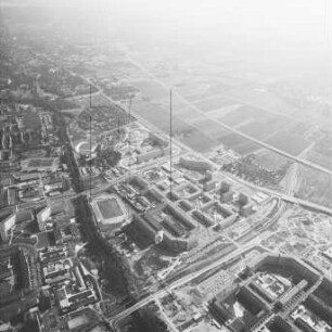 Neubaugebiet in Erfurt-Berliner Platz : Blickrichtung Süden
